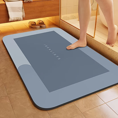 Absorbent Bathroom Mat - Fast Drying, Non Slip & Soft, Suitable for Showers, Laundry Rooms, Bedrooms, Living Rooms and Kitchens