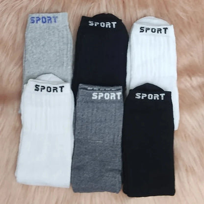 Kit 6 Pares Meias Masculina Cano Alto Sport