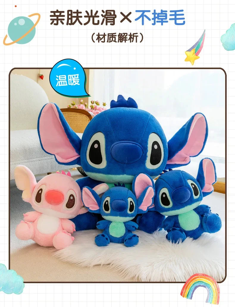 Disney-Stitch Bonecas de pelúcia infantis